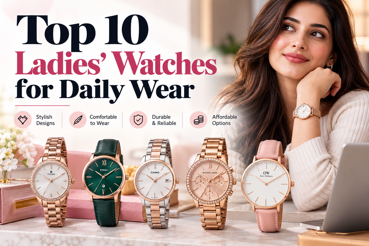 Top 10 Ladies' Watches for Daily Wear – Stylish, Comfortable & Affordable Picks