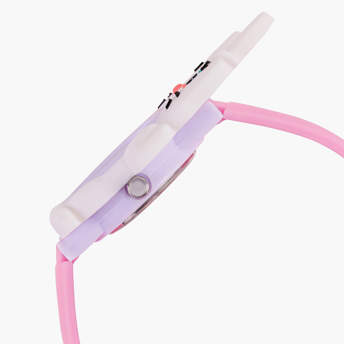 Zoop 26043PP01 Analog Quartz Kids’ Watch with White Dial and Pink Strap