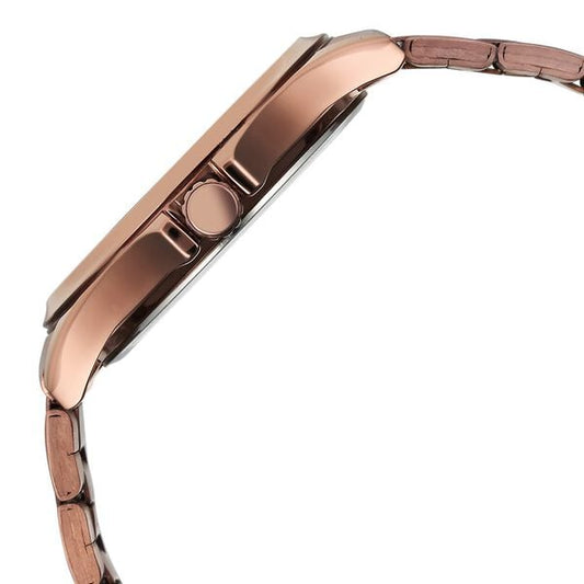 Titan 10038QM01 Men’s Analog Quartz Watch — Black Dial with Brown Stainless Steel Strap