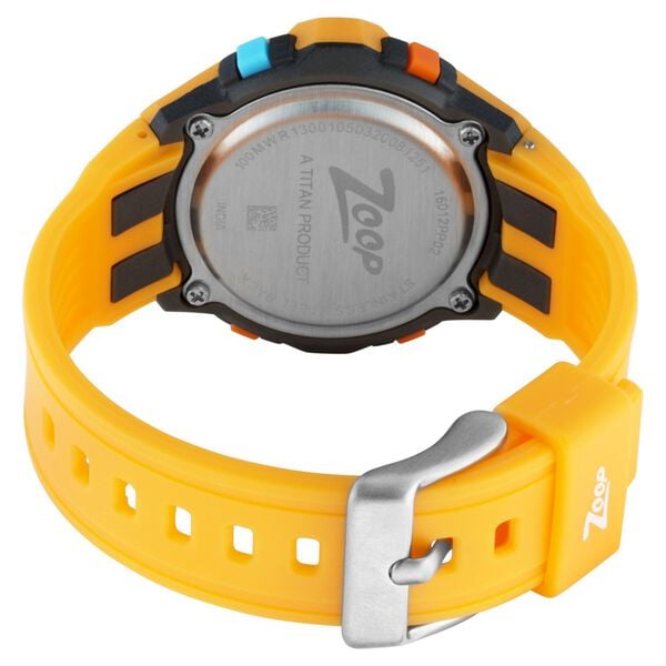 Zoop 16012PP02 Digital Quartz Kids’ Watch with Yellow PU Strap and Digital Display