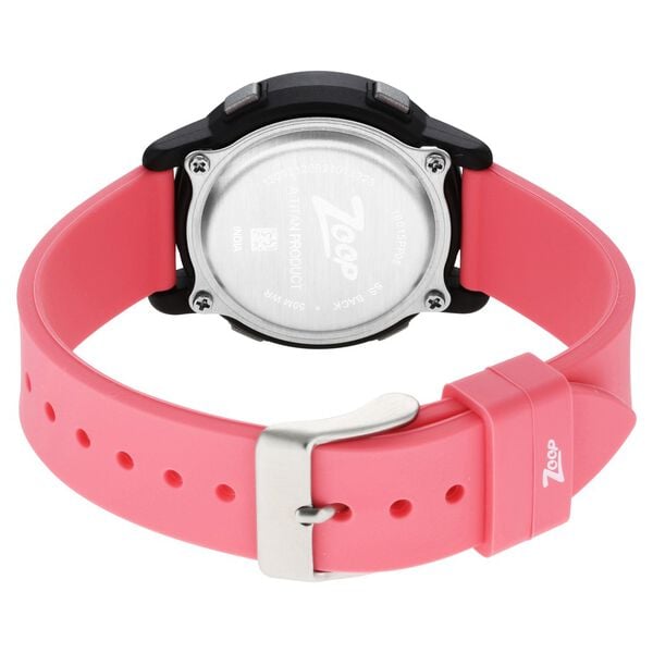 Zoop NR16015PP05 Digital Quartz Kids’ Watch with Digital Display and Pink Silicone Strap