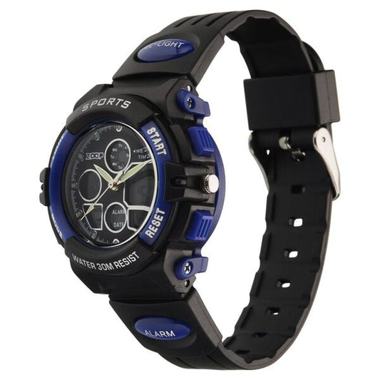 Zoop NT16033PP02W Quartz Kids’ Watch with Black Dial and Black Plastic Strap