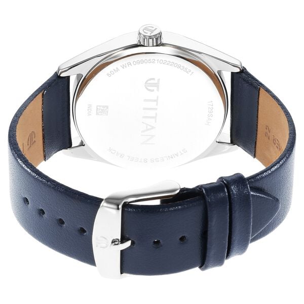Titan 1729SL06 Neo Blue Dial Analog with Date Watch – Men