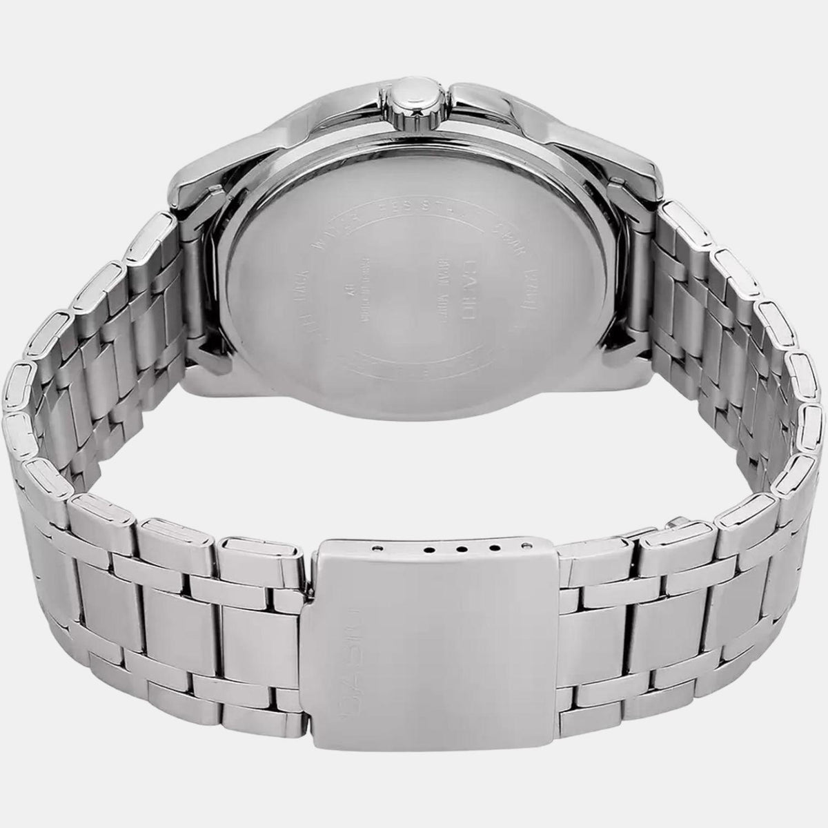 Casio A550 Analog Quartz Men’s Enticer Watch (MTP-1314D-1AVDF) | Black Dial | Silver Stainless Steel Strap | 50 m Water Resistant