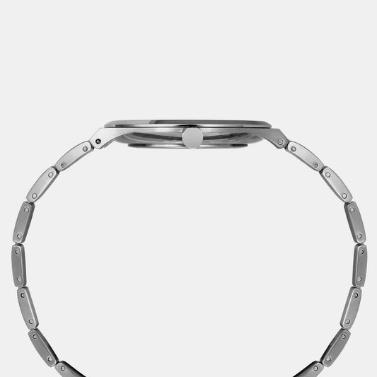 Timex TWEG23600 White Dial Stainless Steel Bracelet Analog Men Watch – Round Case, Quartz Movement