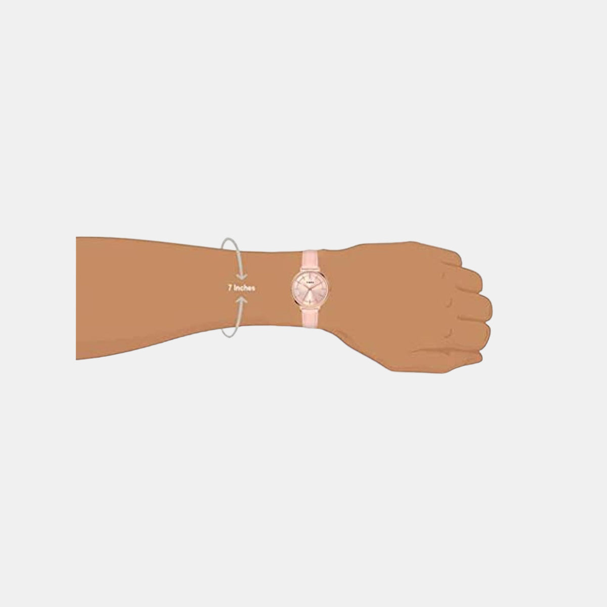 Timex TWEL15801 Classics Women Quartz Pink Dial Analog Leather Watch – Round Case, Quartz Movement