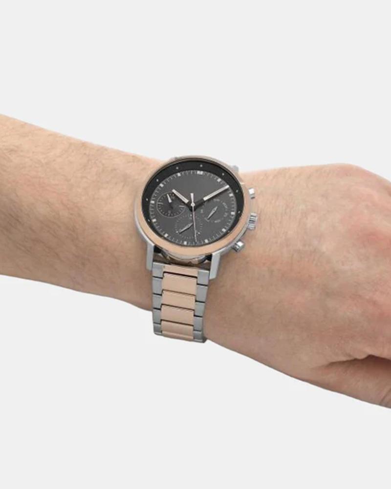 Calvin Klein 25200064 Gauge Men Quartz Grey Dial Chronograph Stainless Steel Watch