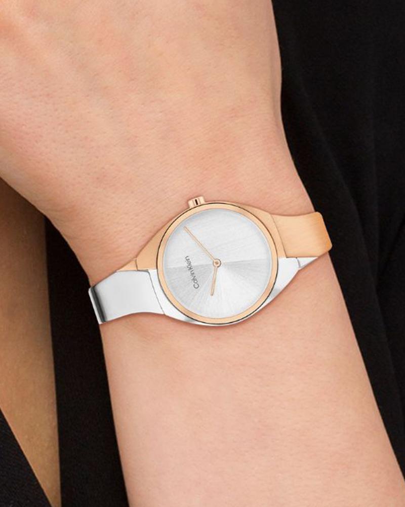 Calvin Klein 25200237 Charming Women’s Elegant White Dial Stainless Steel Watch