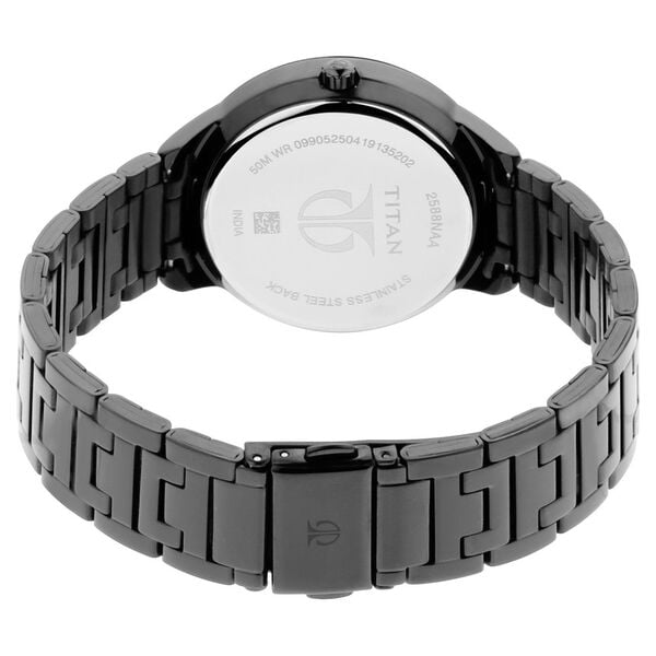 Titan 2588NM01 Workwear Analog Quartz Anthracite Dial Black Stainless Steel Strap Watch – Women