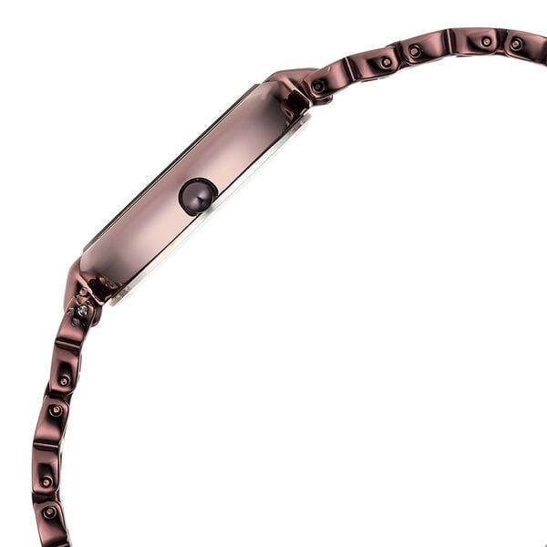 Titan 2608QM02 Women’s Brown-Dial Analog Watch with Brown Metal Bracelet