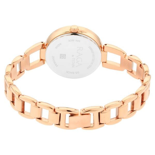 Titan 2642WM01 Women’s Analog Quartz Watch — Rose Gold Dial & Rose Gold Metal Strap