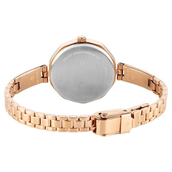 Titan 2702WM02 Karishma Women Quartz Pink Dial Rose Gold Stainless Steel Watch