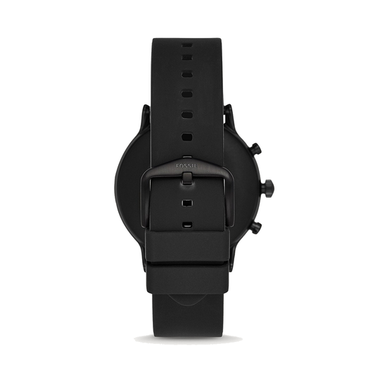 Fossil FTW4025 Men's Gen 5 Carlyle HR Smartwatch Black Silicone Strap