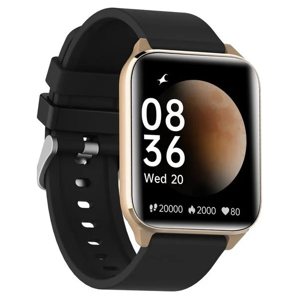 Fastrack 38136PP01K Volt S1 Unisex Black Bluetooth Calling Smartwatch with 1.83" TFT Display