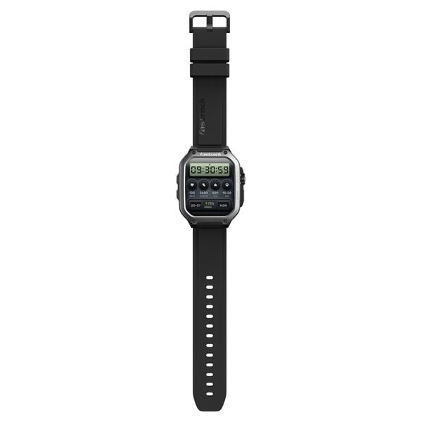 Fastrack 38106PP01 Active Pro Smartwatch AMOLED Display Black Silicone Strap Unisex Watch