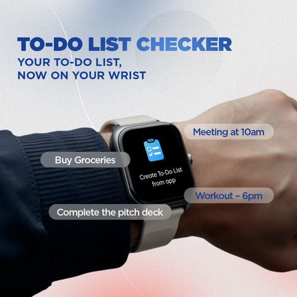 Fastrack 38175PP01K VOX Plus Smartwatch with 4.69 cm UltraVU Display & Smart Features