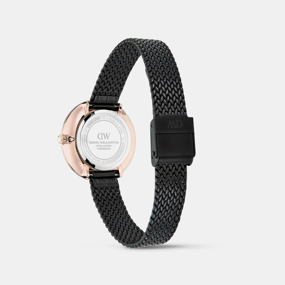 Daniel Wellington DW0DL2702 Burgundy Dial Women's Black Stainless Steel Watch