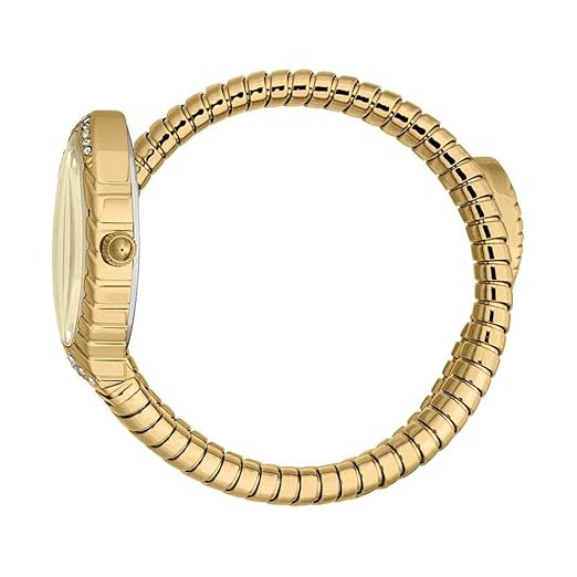 Just Cavalli JC1L322M0025 Women Quartz Gold Dial Gold Stainless Steel Snake Watch