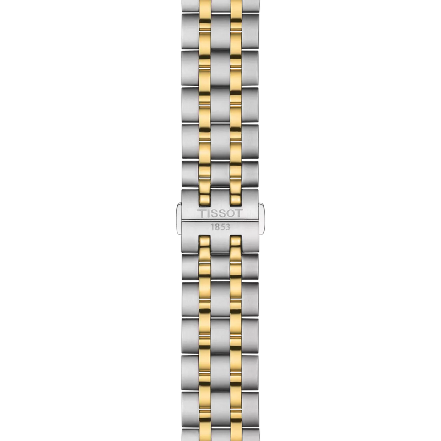 Tissot T1294102203100 Men Analog Quartz Watch with Silver Dial & Two-Tone Stainless Steel Bracelet