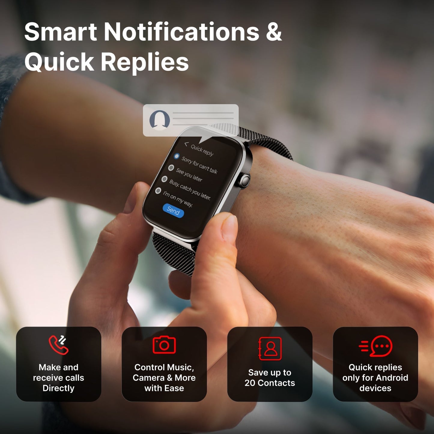Timex TWIXW904T iConnect Navigator Smartwatch with BT-Calling