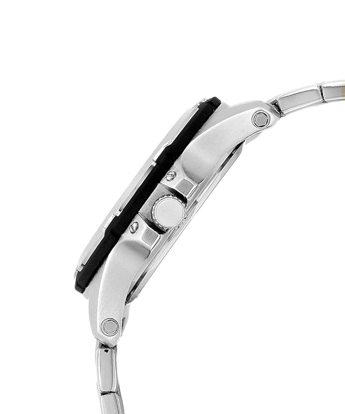 Timex D909 Classic Analog White Dial Silver Stainless Strap Men’s Watch