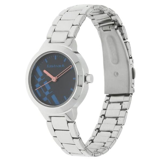 Fastrack 6150SM03C Quartz Analog Blue Dial Stainless Steel Strap Women’s Watch