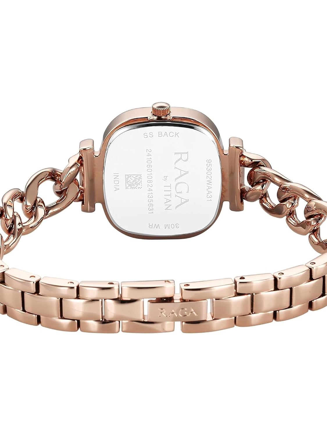 Titan 95302WM01 Raga Showstopper Rose Gold Dial Women's Metal Analog Watch