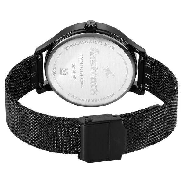 Fastrack 6210NM04 Quartz Analog Black Dial Stainless Steel Strap Women’s Watch