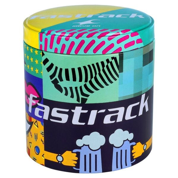 Fastrack 6221NM02 Animal Print Quartz Analog Black Dial Black Stainless Steel Strap Women’s Watch