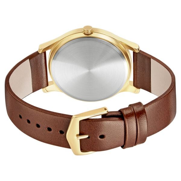 Sonata 7135YL01 Quartz Analog White Dial Men’s Watch with Brown Leather Strap