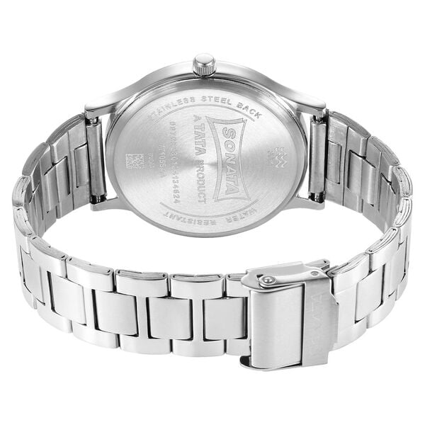 Sonata Aspire 77105SM13W Quartz Analog Green Dial Stainless Steel Strap Men’s Watch