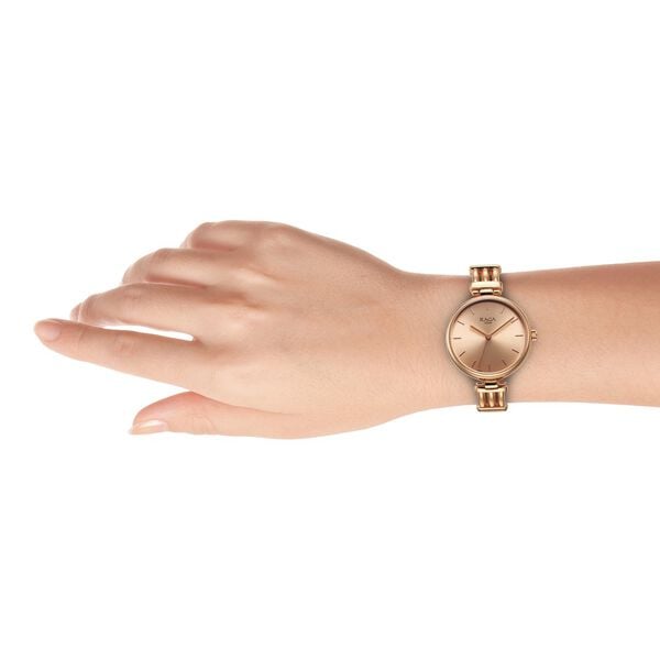 Titan 95263WM01 Women’s Rose-Gold Dial Analog Watch with Rose-Gold Metal Strap