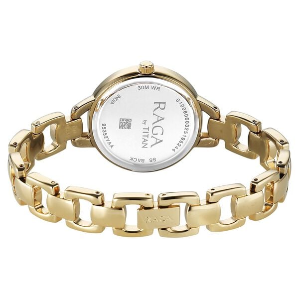 Titan 95352YM01 Women’s Silver-Dial Analog Watch with Metal Strap