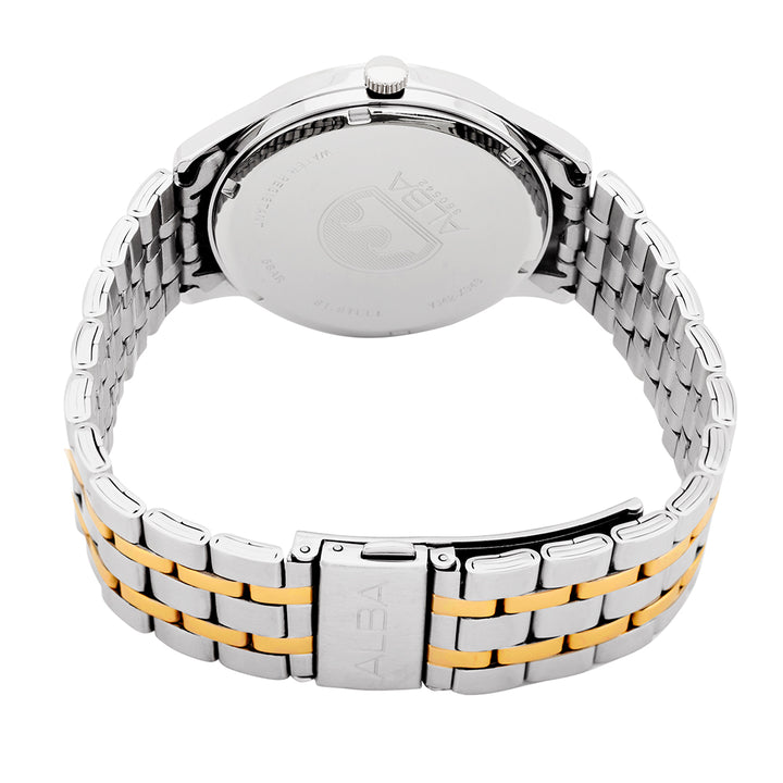 Alba AH7CE8X1 Analog Quartz Ladies’ Watch with Light Champagne Dial & Two-Tone Stainless Steel Strap
