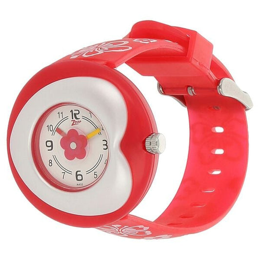Zoop NPC4007PP01 Analog Quartz Kids’ Watch with Silver Dial and Multicoloured Plastic Strap