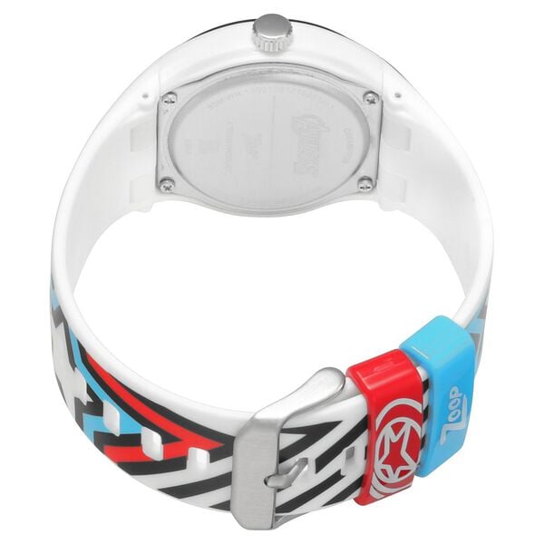 Zoop C4048PP28 Kids Marvel Captain America Analog Quartz Watch – White Dial & Strap by Titan