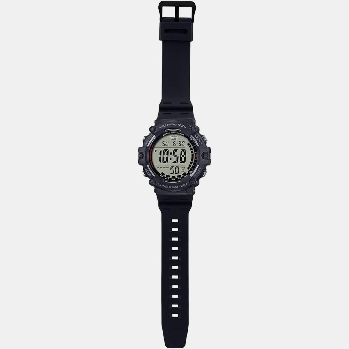 Casio D275 Youth Men’s Digital Quartz Watch with Black Digital Display & Black Resin Strap