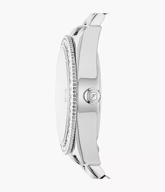 Fossil ES4317I stainless steel bracelet close up