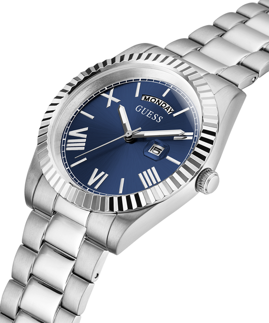 Guess GW0265G7 Analog Quartz Men Blue Dial Stainless Steel Strap Watch