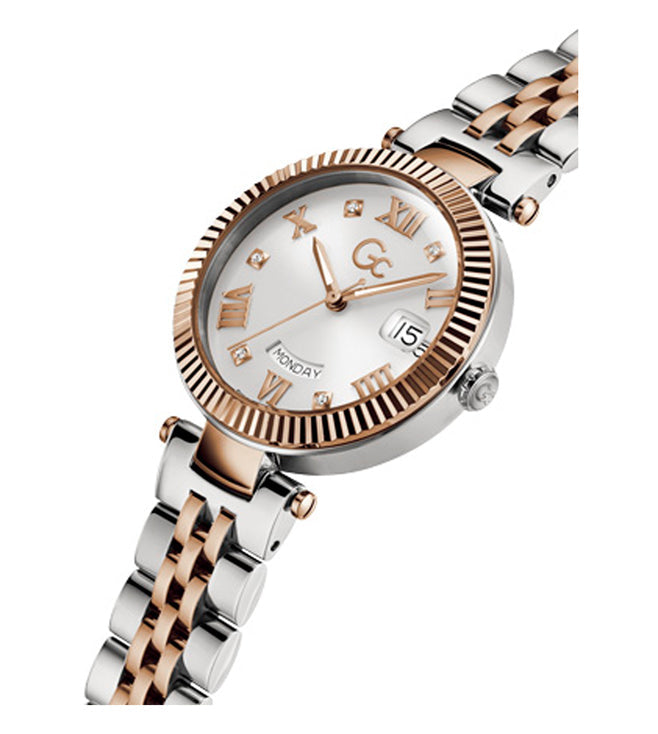 GC Z01003L1MF Flair Mid Size Women's Swiss Made White Analog Watch