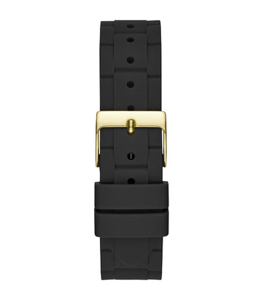 Guess W1157L1 Analog Quartz Women Gold Dial Silicone Strap Watch