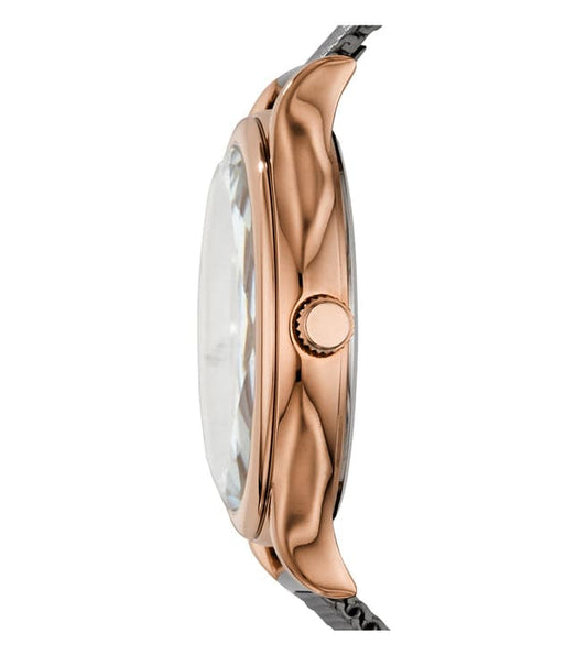 Fossil BQ3393I Women Quartz Rose Gold Dial Stainless Steel Analog Watch