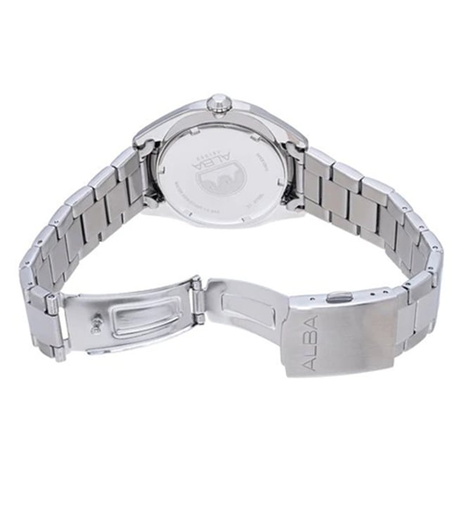 Alba AS9K73X1 Analog Quartz Men’s Watch with Blue Dial & Stainless Steel Strap