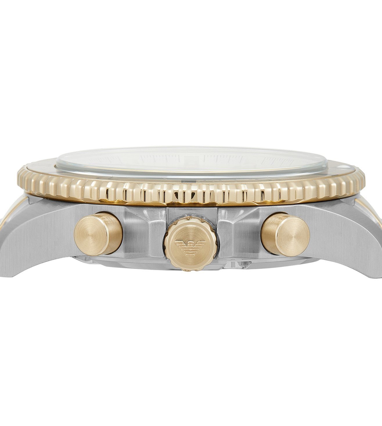 Emporio Armani AR11606I Explorer Men's Cream Dial Two-Tone Chronograph Stainless Steel Watch