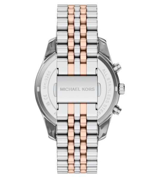 Michael Kors MK9265I Lexington Quartz Chronograph Green Dial Two-Tone Stainless Steel Men's Watch