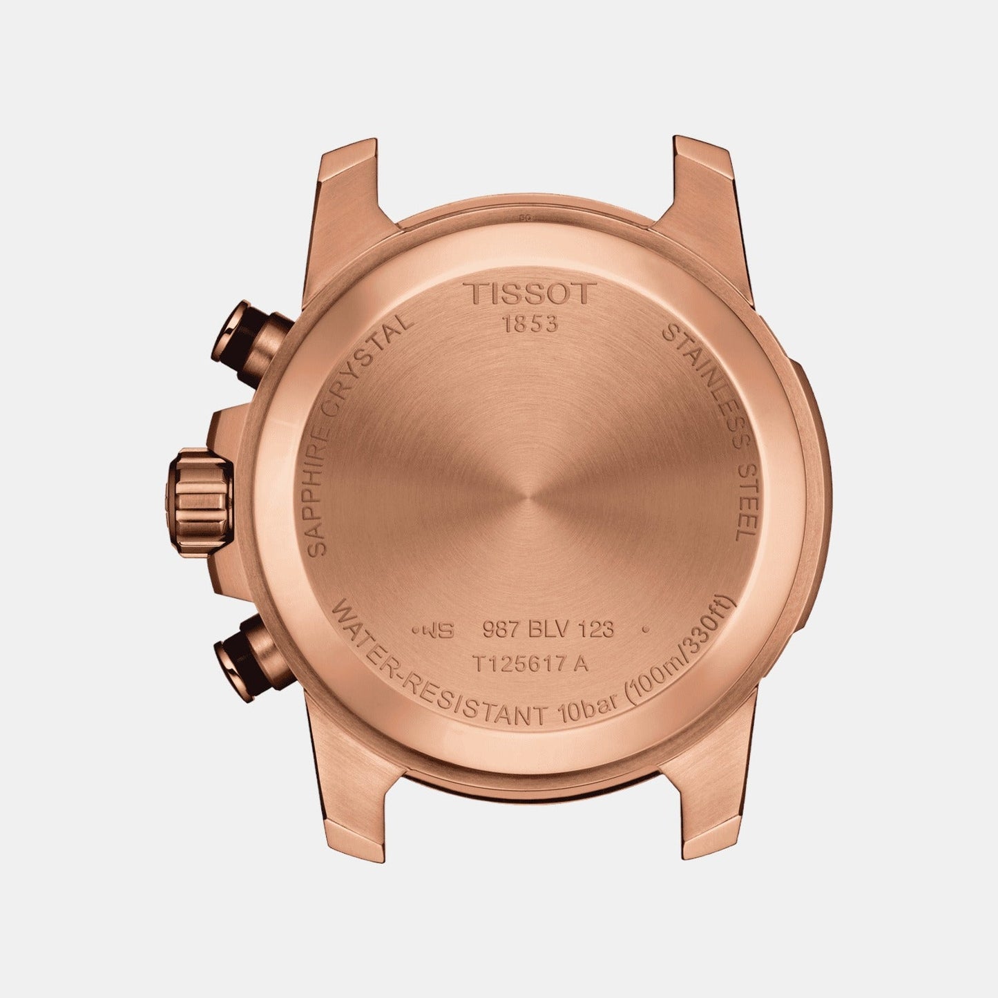 Tissot T1256173605100 Black Dial Men’s Swiss Quartz Supersport Chrono Watch – Rose Gold PVD & Stainless Steel Case, Black Leather Strap