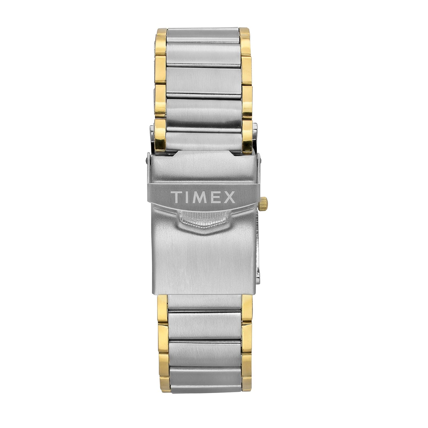 Timex TW000L524 Quartz Analog Green Rectangle Dial Two-Tone Stainless Steel Watch For Men