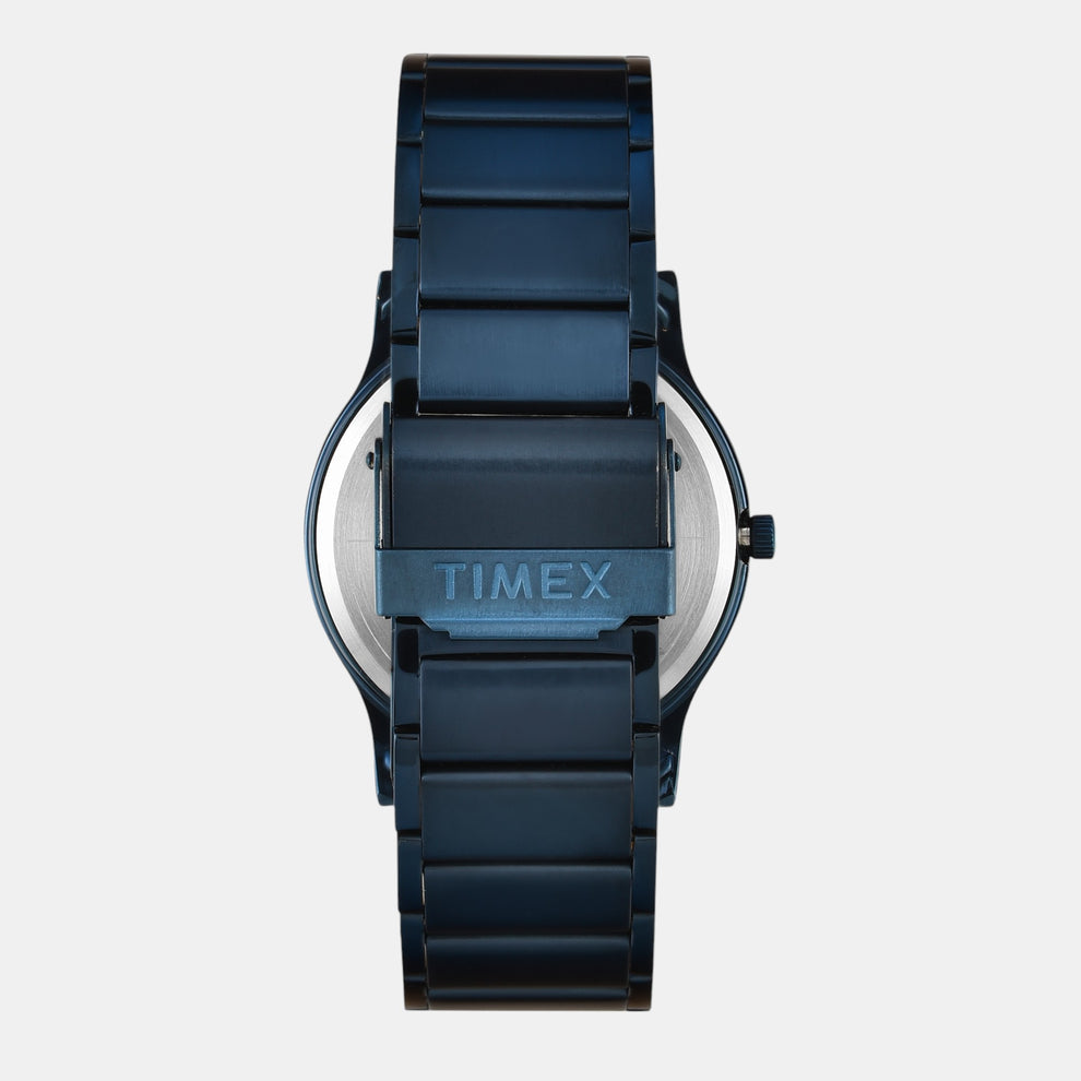 Timex TW000R460 Men’s Navy Blue Dial Quartz Analog Watch