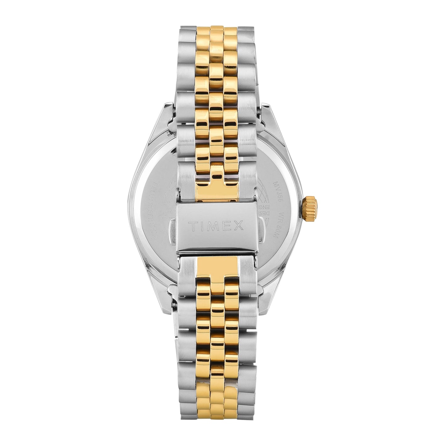 Timex TWEG27102 Quartz Analog Green Round Dial Two-Tone Stainless Steel Bracelet Watch For Men