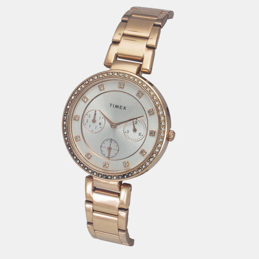 Timex TWEL18702 Women’s Silver Dial Multifunction Quartz Watch
